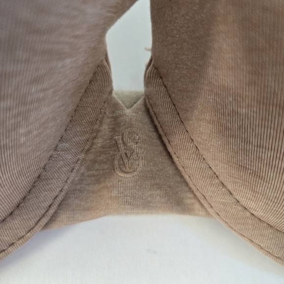 Victoria Secret uplift semi demi nude beige light skin tone marked sz 32DD - Picture 2 of 7